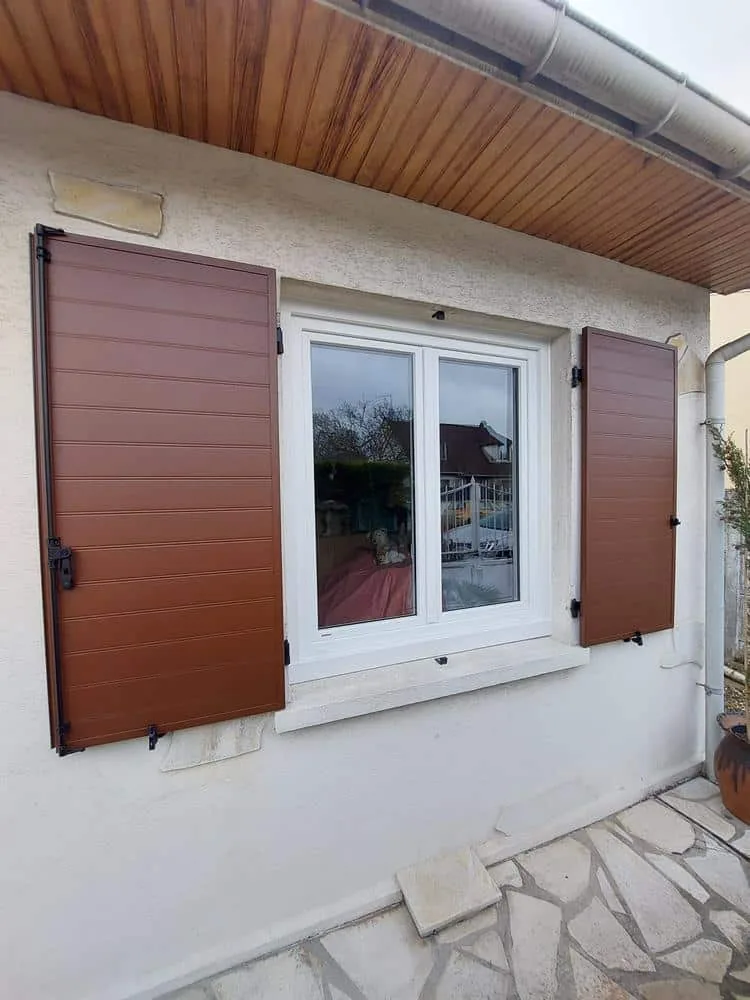 Réalisation à Ermont : Installation de Volets Battants Aluminium - Marque EHRET